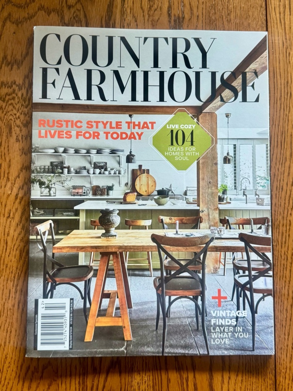 Country Farmhouse Magazine Rustic Home Decor Style Interior Design May 2024 - Picture 13 of 13